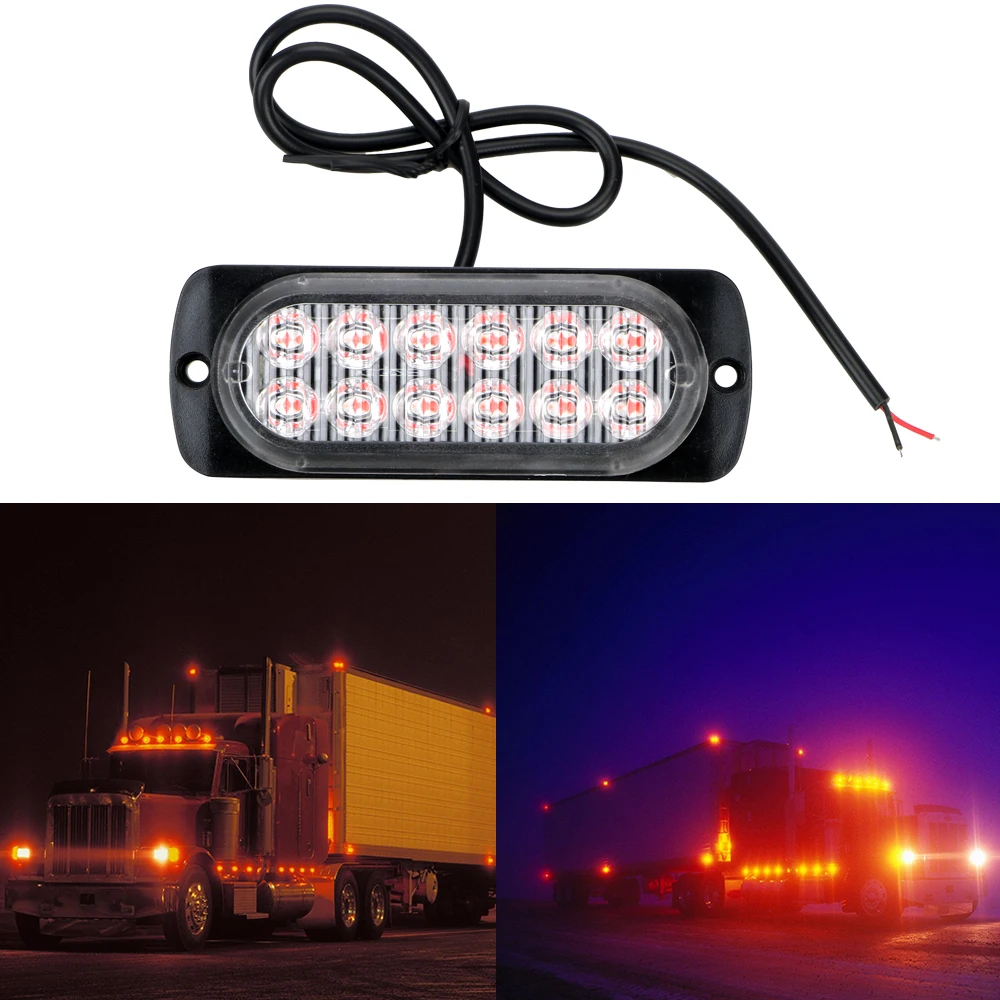 Signal Lamp LED Warning Light Auto Accessories 12 LED Car-styling Car Truck Emergency Side Lamp 18W Car Lights Assembly
Signal Lamp LED Warning Light Auto Accessories 12 LED Car-styling Car Truck Emergency Side Lamp 18W Car Lights Assembly