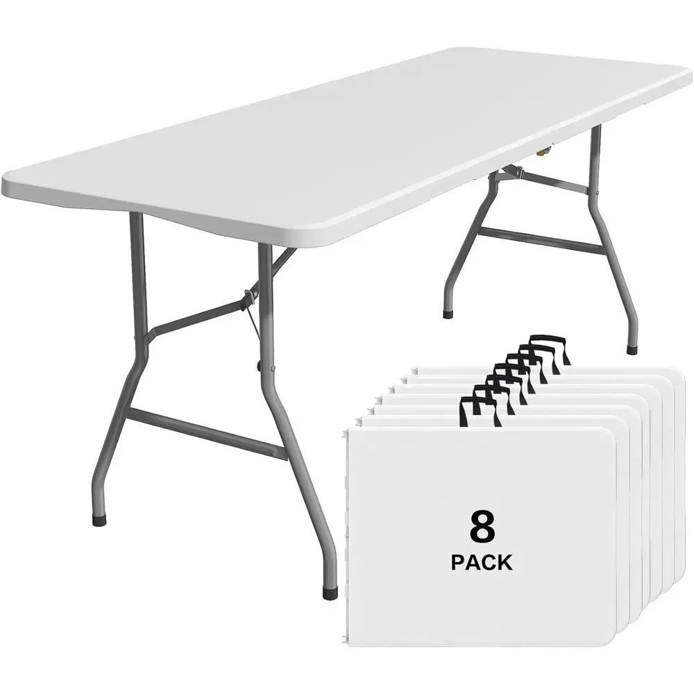 8PK olding Table, 6T Portable Plastic olding Table, oldable Dining Tables with Carrying Handle or Party, Picnic, Camping, Easy t
8PK olding Table, 6T Portable Plastic olding Table, oldable Dining Tables with Carrying Handle or Party, Picnic, Camping, Easy t