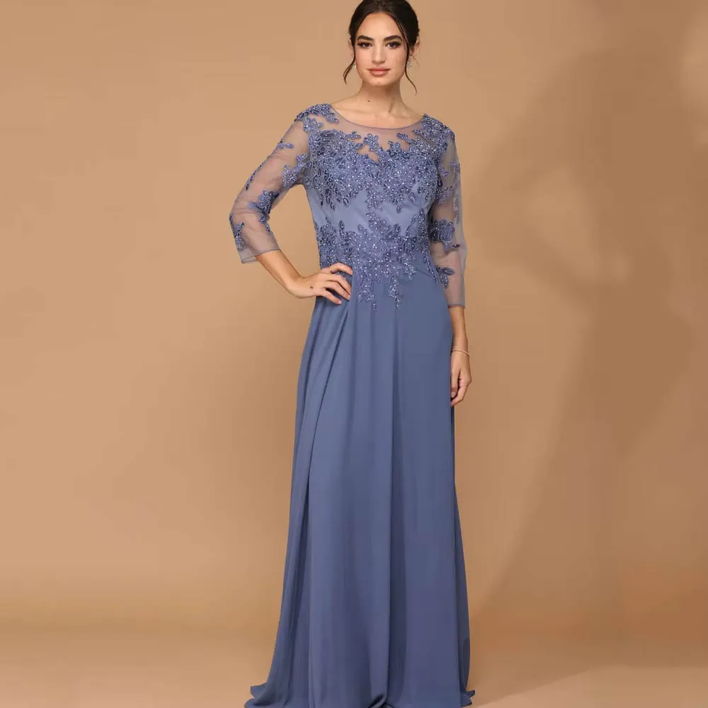 Customized A Line Chiffon Mother of Bride Dresses Elegant Appliques Formal Long Sleeve Bridal Vestido Wedding Party Dresses
Customized A Line Chiffon Mother of Bride Dresses Elegant Appliques Formal Long Sleeve Bridal Vestido Wedding Party Dresses
