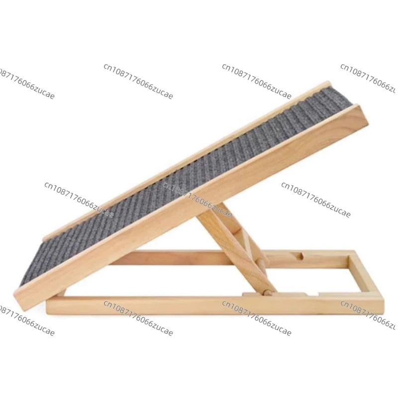 Pet Ramp Solid Wood Adjustable Dog Interactive Toys Ramp Pet Dog Sofa Car Ramps For Dog
