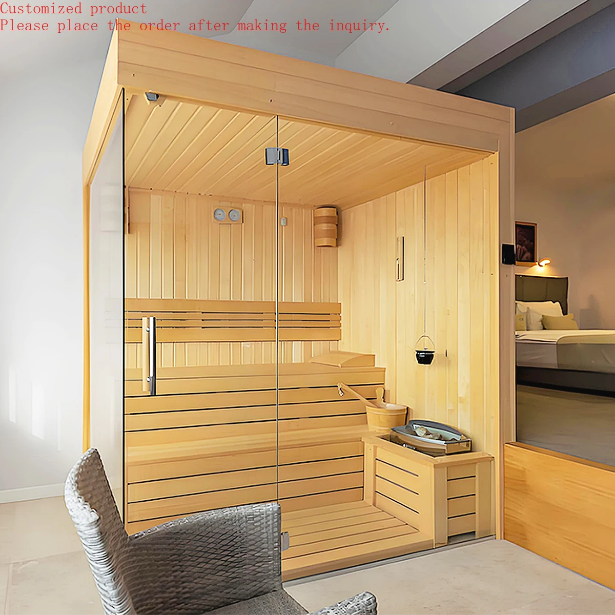 Customization.New Arrival 2 Person Infrared Sauna Indoor Control Sauna and Steam Room Modern Design Steam Room
Customization.New Arrival 2 Person Infrared Sauna Indoor Control Sauna and Steam Room Modern Design Steam Room