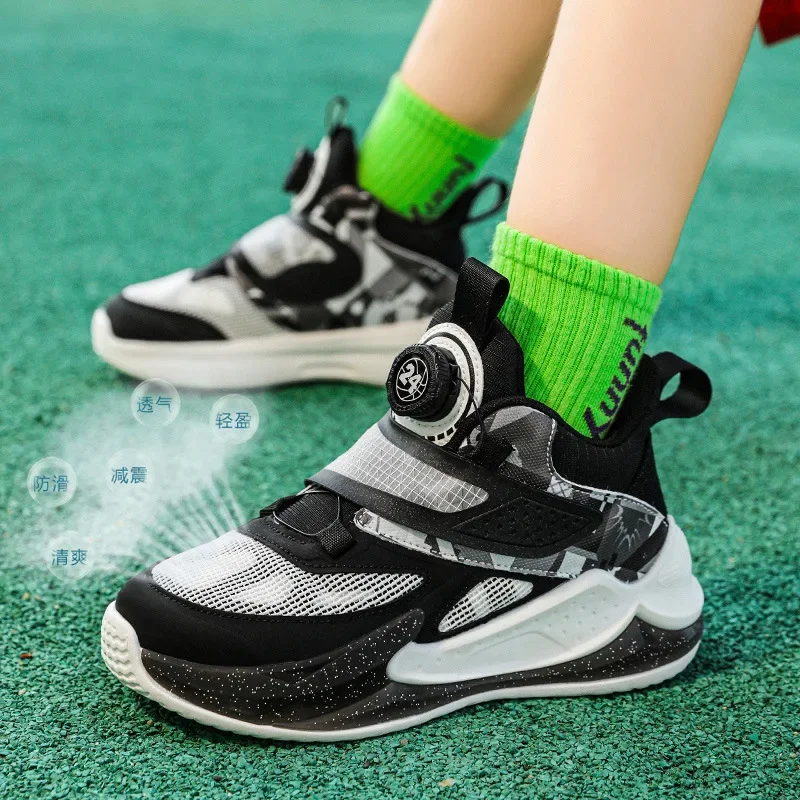 Children's Basketball Shoes 2024 Autumn New Boys' Breathable Double Mesh Anti slip Sports Boys' Professional Training Shoes
Children's Basketball Shoes 2024 Autumn New Boys' Breathable Double Mesh Anti slip Sports Boys' Professional Training Shoes