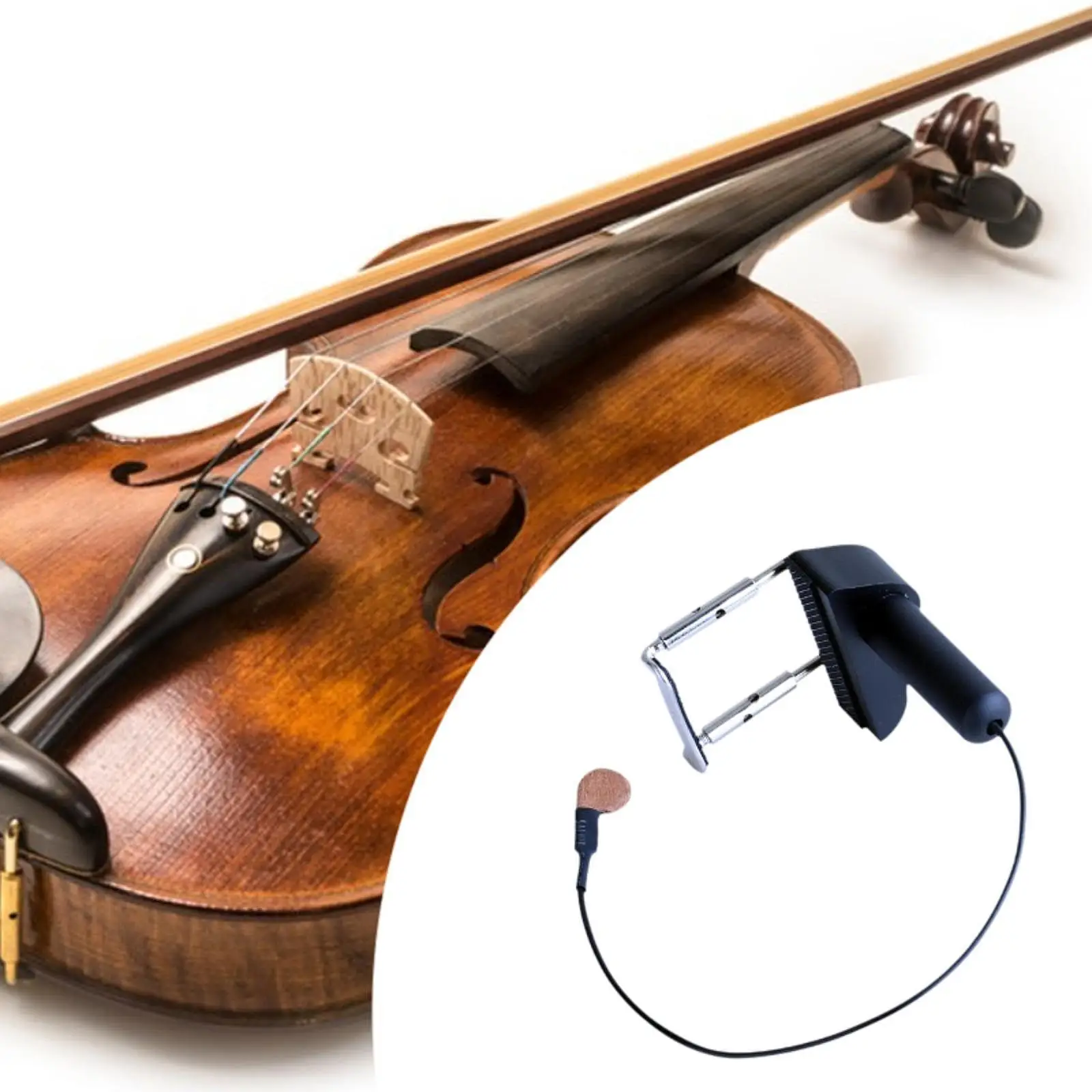Violin Pickup Soft Cushion Easy Install Piezo Gooseneck Microphone Soundhole Accessory for Concert Practice
Violin Pickup Soft Cushion Easy Install Piezo Gooseneck Microphone Soundhole Accessory for Concert Practice