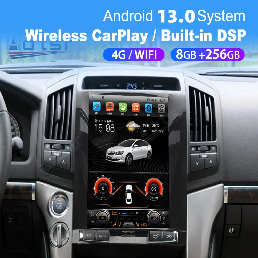 13,8-дюймовый автомобильный мультимедийный плеер для Toyota Land Cruiser 2008 ~ 2015 Android Carplay GPS-навигация WIFI автомобильный радиоприемник
13,8-дюймовый автомобильный мультимедийный плеер для Toyota Land Cruiser 2008 ~ 2015 Android Carplay GPS-навигация WIFI автомобильный радиоприемник