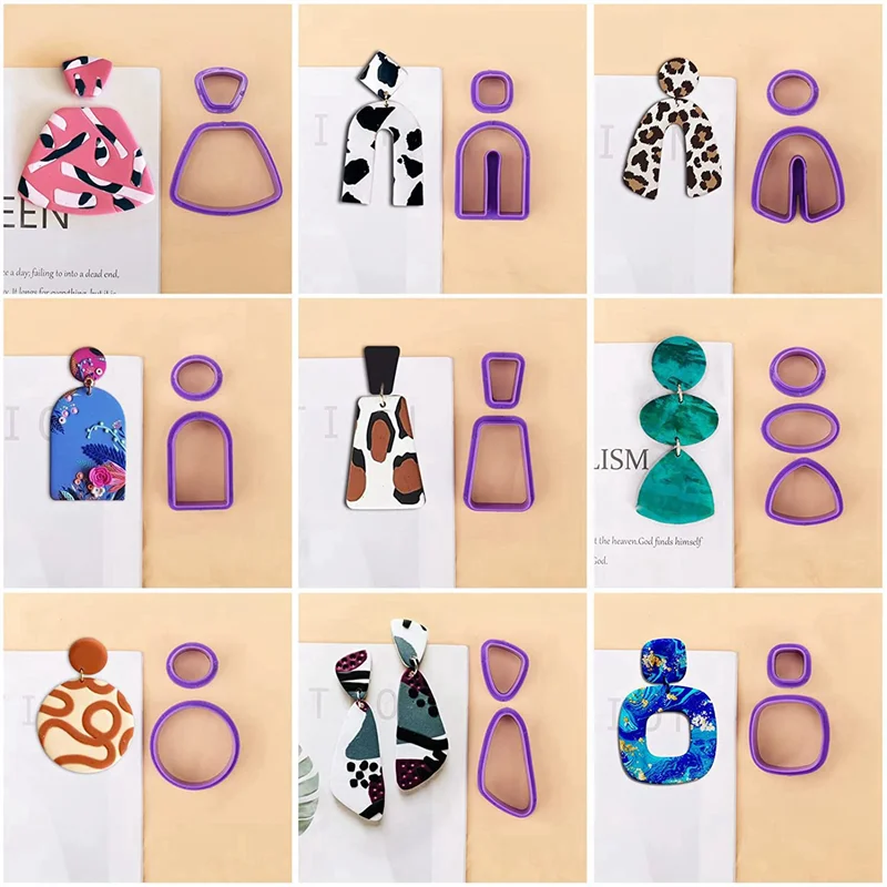 A64K 236 PCS Earring Clay Cutter Jewelry DIY Trend Earring Polymer Mold With Ear Hook Jam
A64K 236 PCS Earring Clay Cutter Jewelry DIY Trend Earring Polymer Mold With Ear Hook Jam
