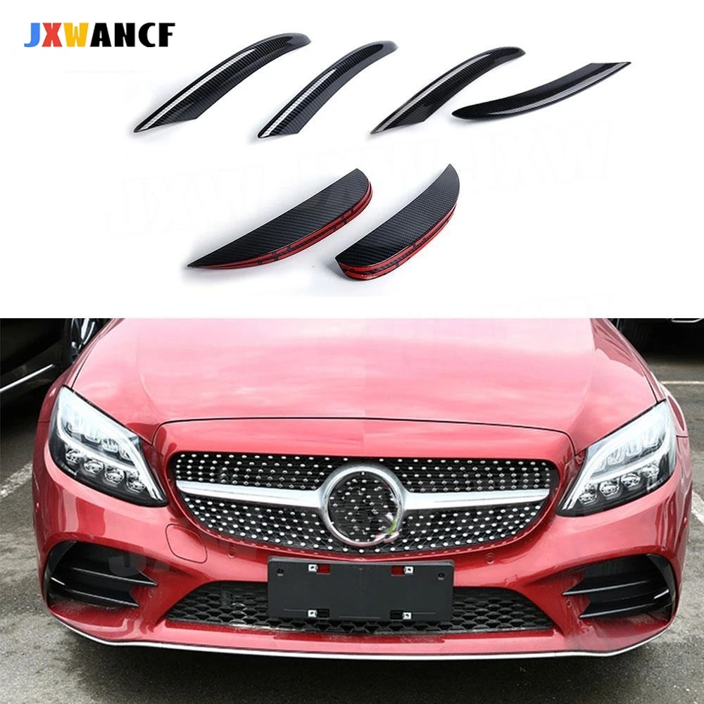 JXWANCF Carbon Fiber Front Bumper Fog lamp Cover trims Strips for Benz C Class W205 C205 C180 C260 C300 C63 sport 2019-2022 ABS
JXWANCF Carbon Fiber Front Bumper Fog lamp Cover trims Strips for Benz C Class W205 C205 C180 C260 C300 C63 sport 2019-2022 ABS