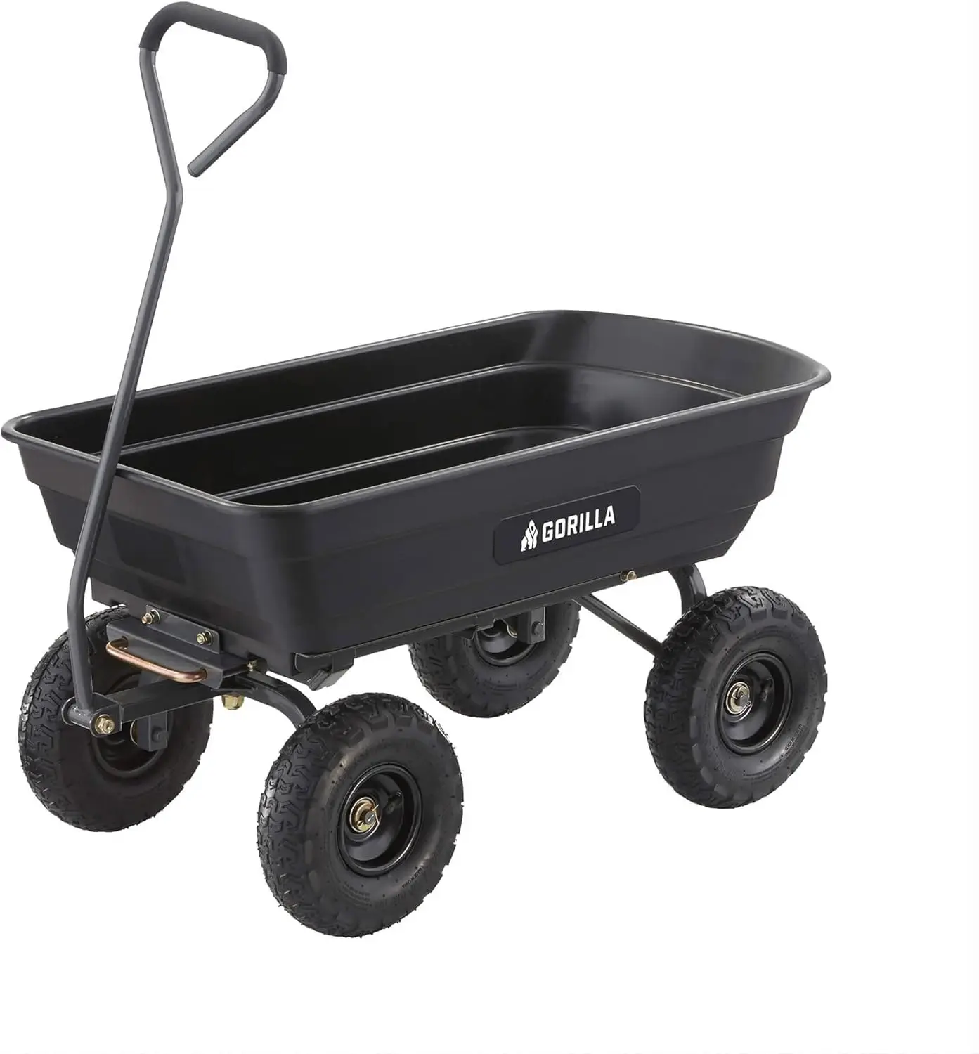 Heavy Duty Poly Utility Dump Wagon Garden Cart w/Pneumatic Tires, 4 Cu Ft - 600 lb Capacity Outdoor Wheelbarrow for Yard, Landsc
Heavy Duty Poly Utility Dump Wagon Garden Cart w/Pneumatic Tires, 4 Cu Ft - 600 lb Capacity Outdoor Wheelbarrow for Yard, Landsc