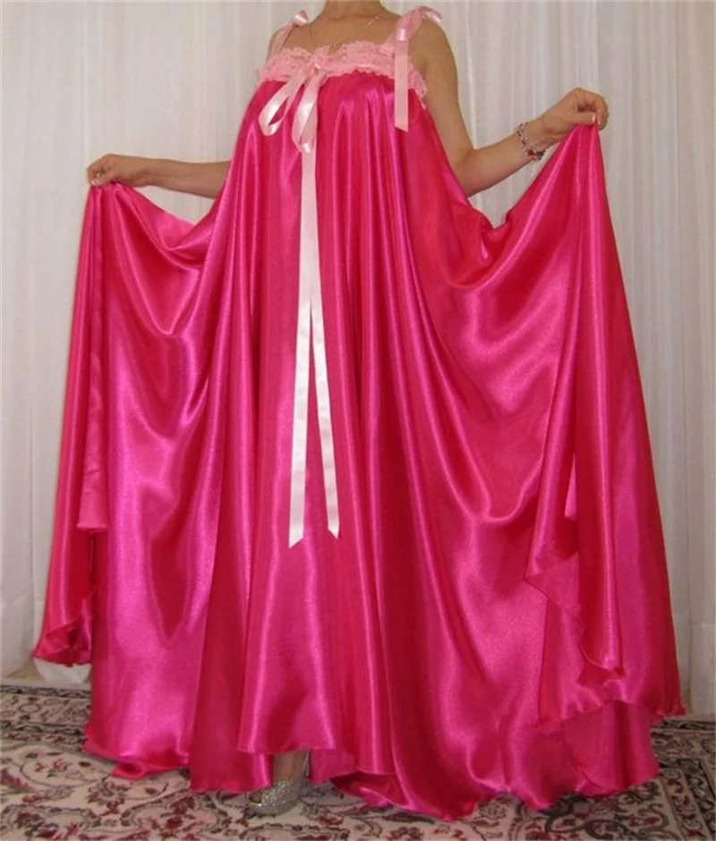Elegant Women Prom Dress For Photoshoot Satin Lace Sexy Sleeveless Bridal Party Robes Evening Gown Wedding Sleepwear Customized
Elegant Women Prom Dress For Photoshoot Satin Lace Sexy Sleeveless Bridal Party Robes Evening Gown Wedding Sleepwear Customized