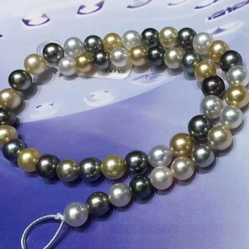 Huge Elegant 18"11-13mm Natural Genuine White Black Golden Round Pearl Necklace Sterling Silver 925
Huge Elegant 18"11-13mm Natural Genuine White Black Golden Round Pearl Necklace Sterling Silver 925