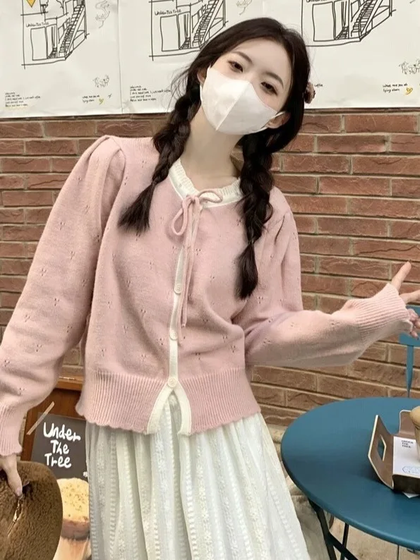 Милое вязаное пальто ort Sve Long Sve round Ne, женское пальто небольшого размера, ранняя осень, новинка, прямая трубка, чистый цвет
Милое вязаное пальто ort Sve Long Sve round Ne, женское пальто небольшого размера, ранняя осень, новинка, прямая трубка, чистый цвет