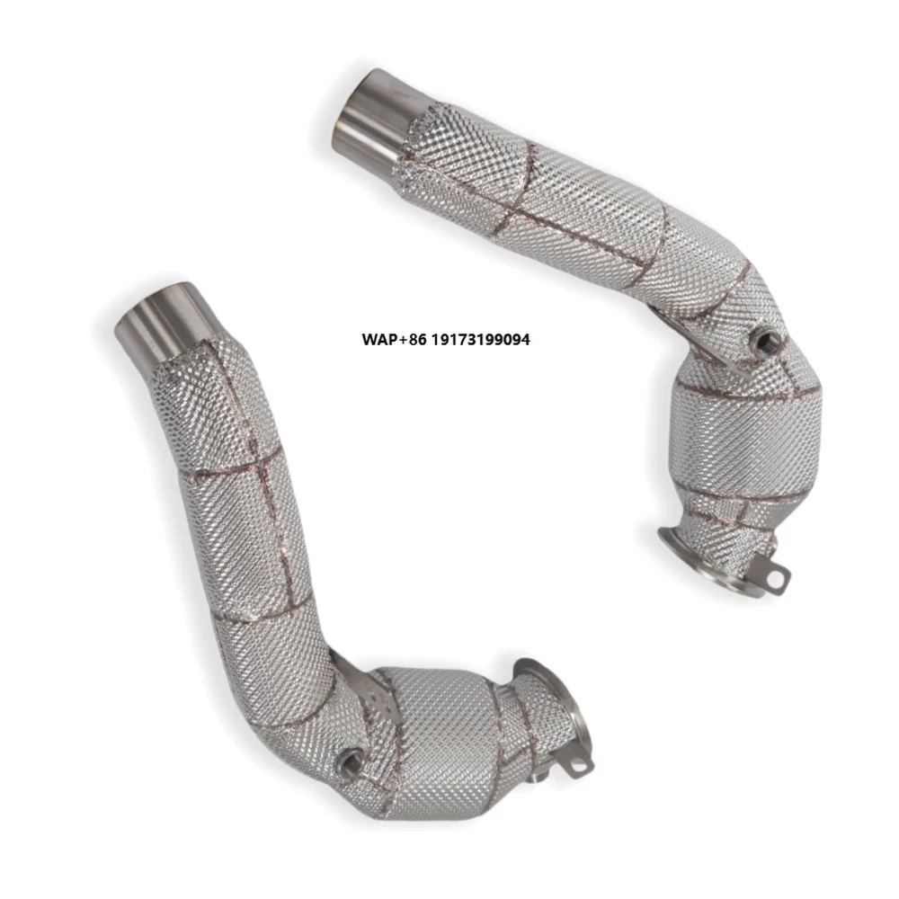 Exhaust Downpipe Header for M5 M6 4.4T F10 2011-2016 SS304 Car Performance Exhaust Pipe with Insulated Catalytic Converter
Exhaust Downpipe Header for M5 M6 4.4T F10 2011-2016 SS304 Car Performance Exhaust Pipe with Insulated Catalytic Converter