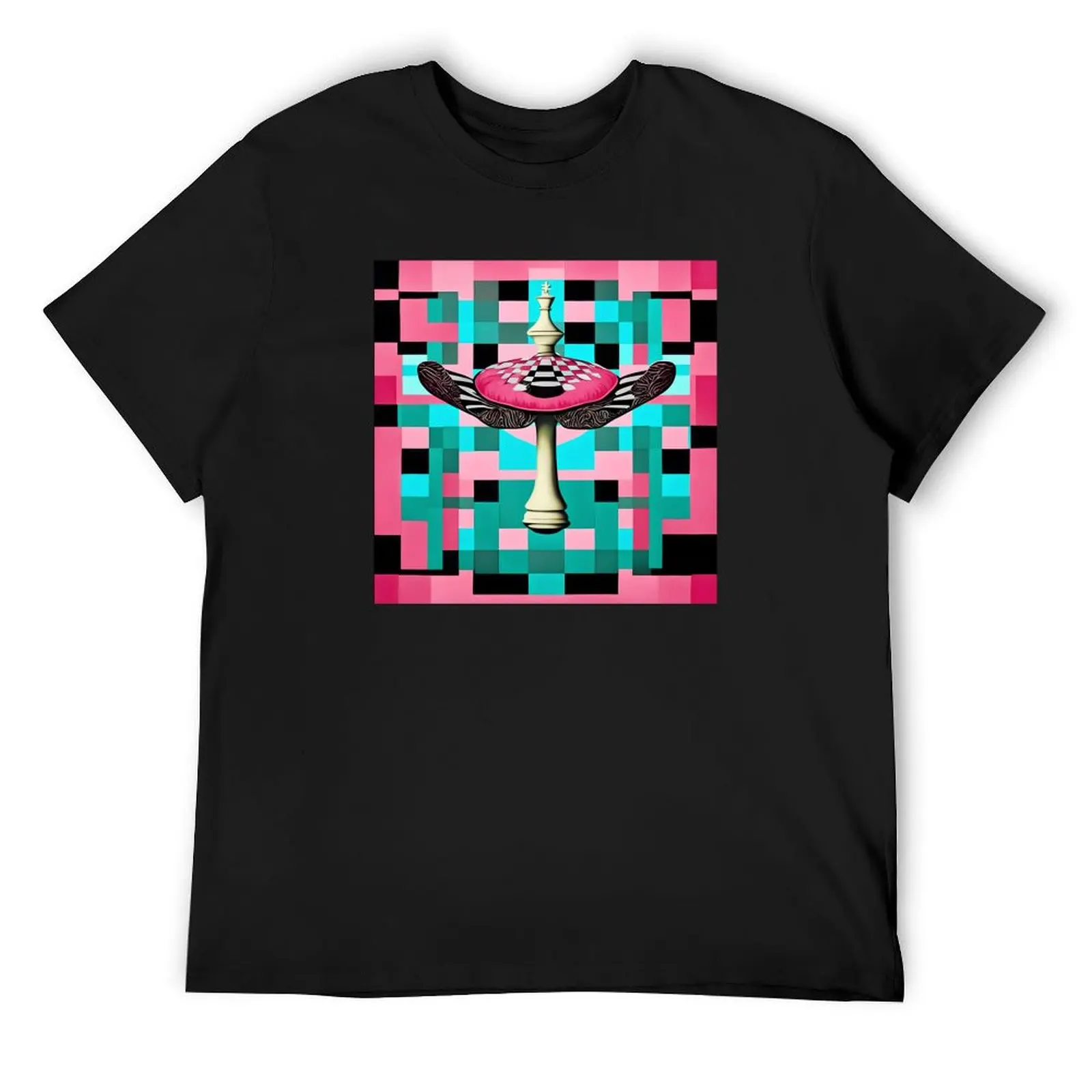 Des agarics mouches d’une beauté fantastique sur fond de motifs en damier bleu et de turquoise. Champignons. T-Shirt
Des agarics mouches d’une beauté fantastique sur fond de motifs en damier bleu et de turquoise. Champignons. T-Shirt