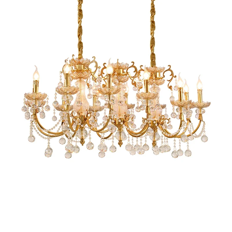 Classic crystal ball table pendant light, luxurious pendant light, villa hotel wedding decoration light
Classic crystal ball table pendant light, luxurious pendant light, villa hotel wedding decoration light