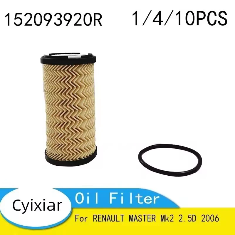 Oil Filter Fits for RENAULT MASTER Mk2 2.5D 2006 152093920R
Oil Filter Fits for RENAULT MASTER Mk2 2.5D 2006 152093920R