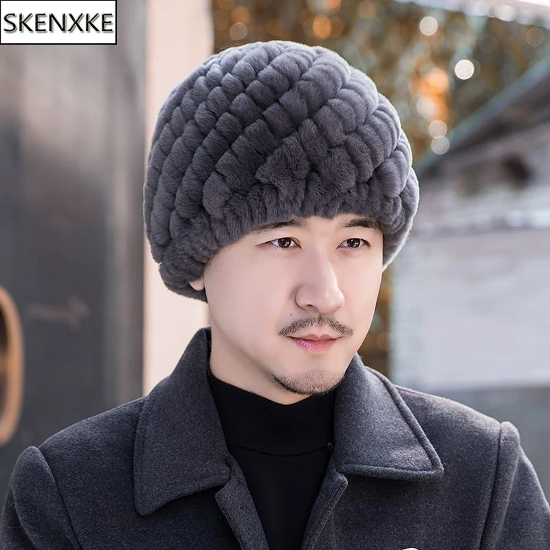Men winter hight quality real rex rabbit fur hat Outdoor keep warm fur hats Male hand knitted 100% natural rex rabbit fur cap
Men winter hight quality real rex rabbit fur hat Outdoor keep warm fur hats Male hand knitted 100% natural rex rabbit fur cap