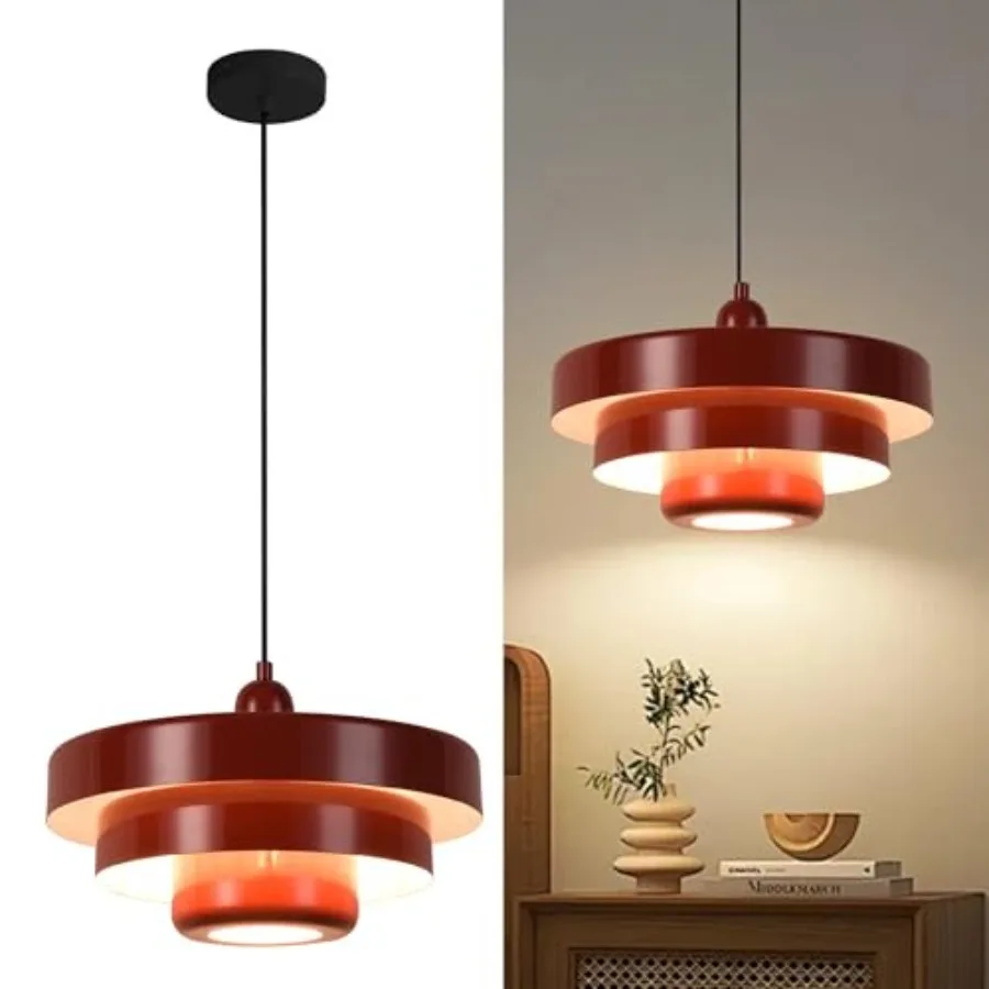 Industrial Pendant Light 14'' Nordic Ceiling Pendant Lighting 3-Layer Metal Shade Design Vintage Hanging Light Flush Mount Ligh
Industrial Pendant Light 14'' Nordic Ceiling Pendant Lighting 3-Layer Metal Shade Design Vintage Hanging Light Flush Mount Ligh