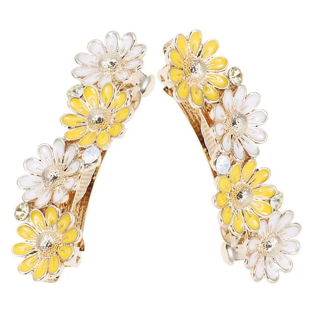 2Pcs Daisy Spring Hair Clips Alloy Claw Accessories Girls Material Unique Design Decorative Hair Bands
2Pcs Daisy Spring Hair Clips Alloy Claw Accessories Girls Material Unique Design Decorative Hair Bands
