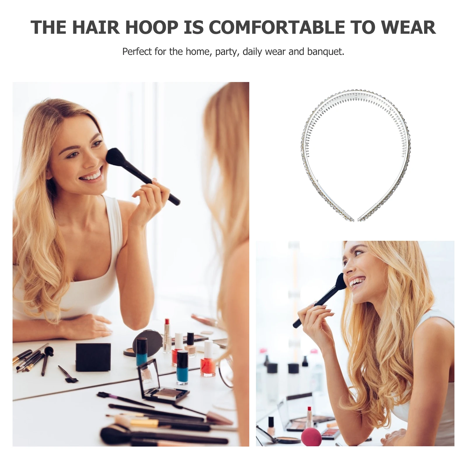 1Pcs Wide Crystal Rhinestone Hairband Elegant Wedding Party Hair Accessory Comfortable Female Headdress Girl Hairband
1Pcs Wide Crystal Rhinestone Hairband Elegant Wedding Party Hair Accessory Comfortable Female Headdress Girl Hairband