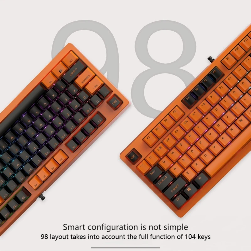 Linear optic axis wired mechanical keyboard 98 key without conflict hot swappable hot sublimation keycaps dust-proof game office
Linear optic axis wired mechanical keyboard 98 key without conflict hot swappable hot sublimation keycaps dust-proof game office