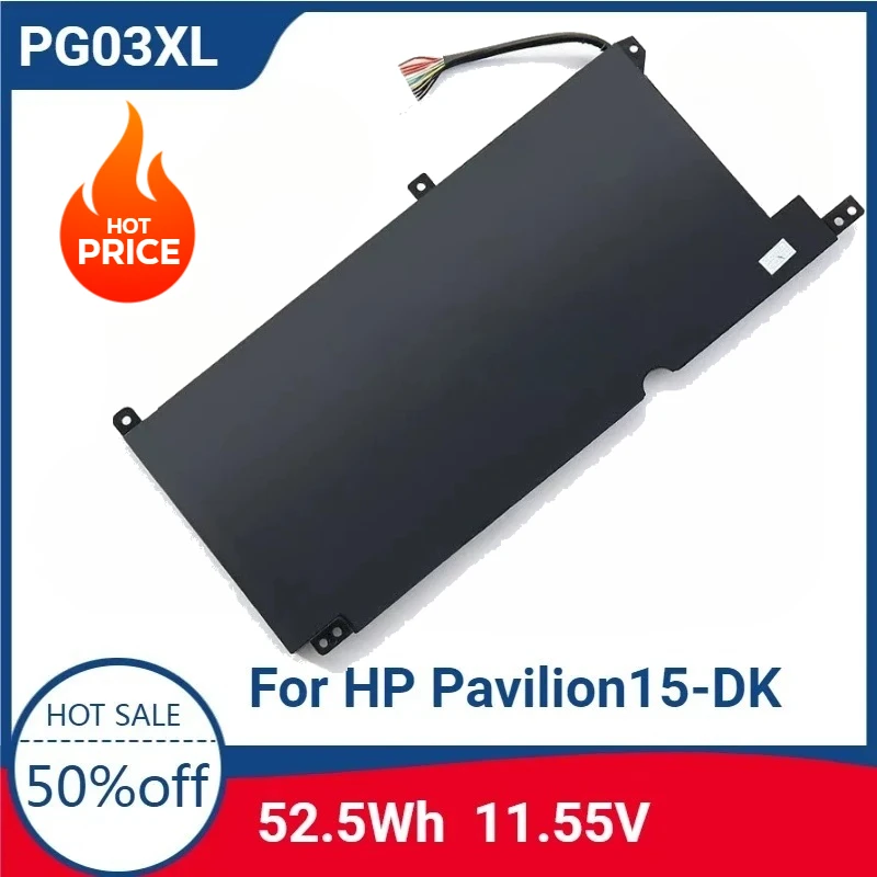 For PG03XL 11.55V52.5Wh Laptop Replaceable Battery for HP Pavilion15-DK 15-dk0125TX 831758-005 831532-422 HSTNN-DB9G L48495-005 
For PG03XL 11.55V52.5Wh Laptop Replaceable Battery for HP Pavilion15-DK 15-dk0125TX 831758-005 831532-422 HSTNN-DB9G L48495-005