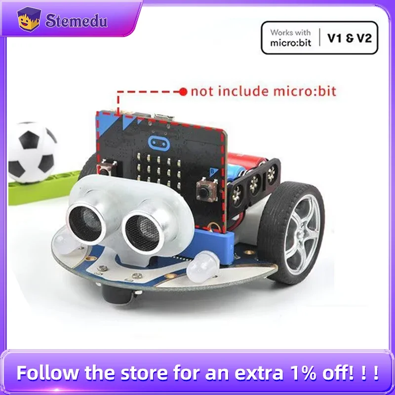 Elecfreaks Micro:Bit Smart Cutebot Kit Motherboard Expansion Building Blocks Python Programming Robot (Without Micro:Bit Board)
Elecfreaks Micro:Bit Smart Cutebot Kit Motherboard Expansion Building Blocks Python Programming Robot (Without Micro:Bit Board)