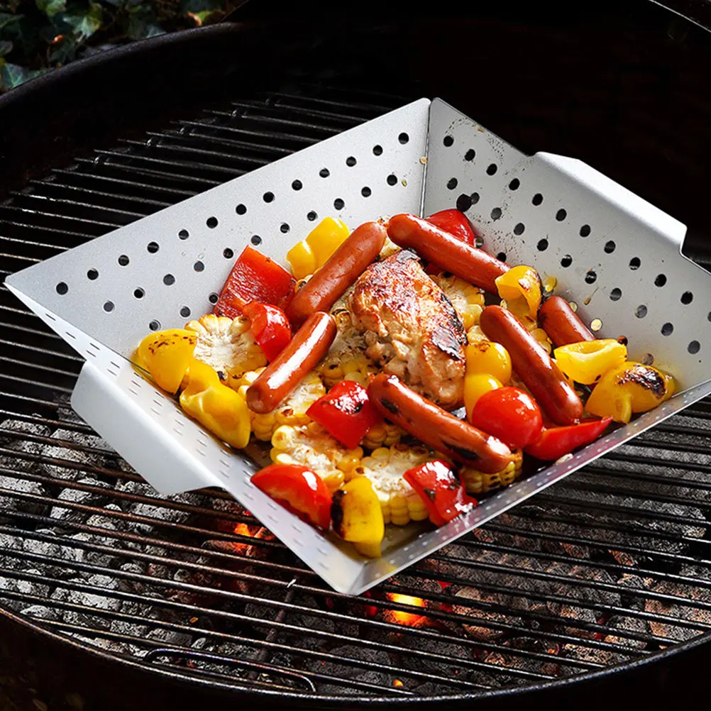 Carbon Steel BBQ Plate Non Stick Grill Pan Durable Outdoor Cooking Utensils Silver Easy Storage Practical Party Tool Barbecue 
Carbon Steel BBQ Plate Non Stick Grill Pan Durable Outdoor Cooking Utensils Silver Easy Storage Practical Party Tool Barbecue