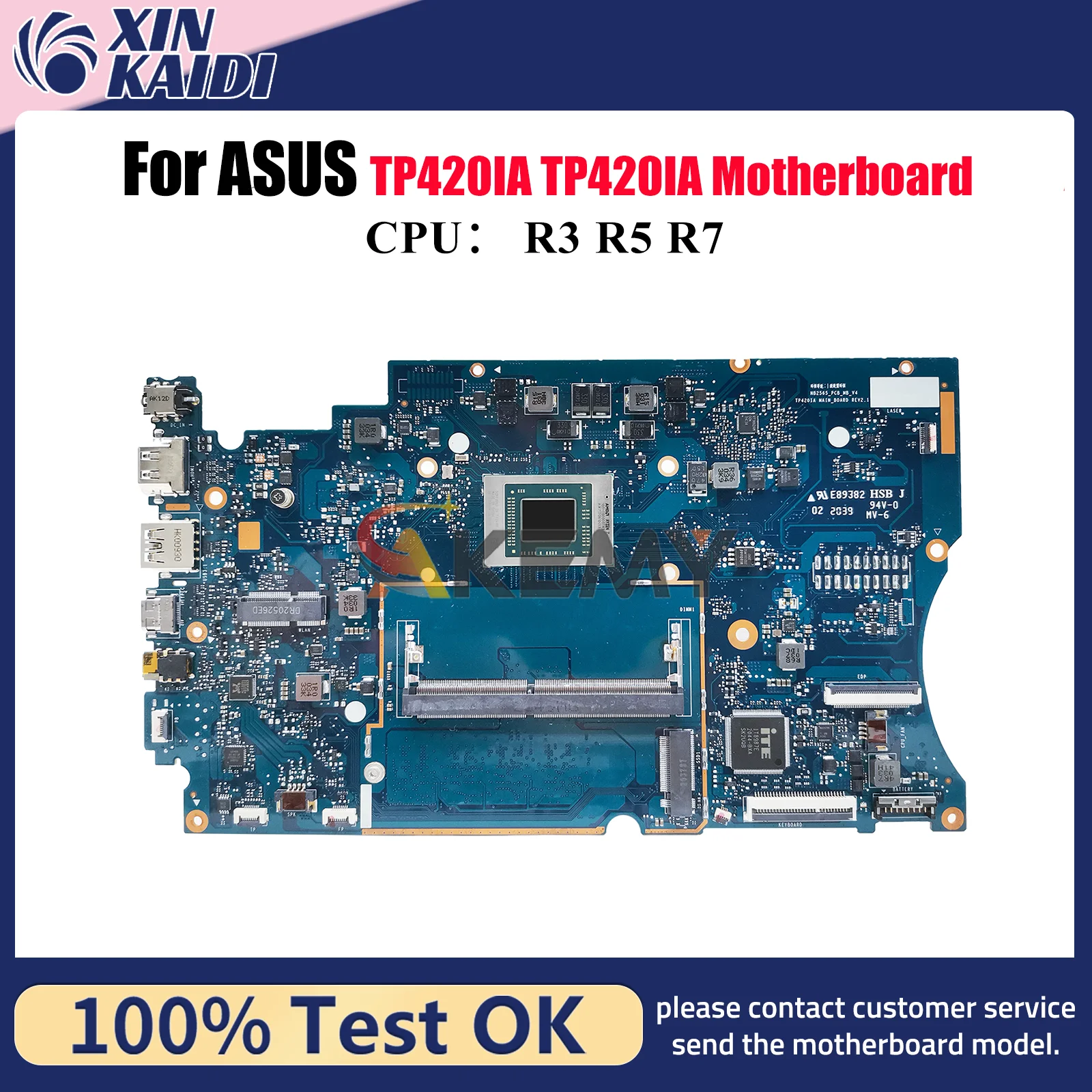 Материнская плата TP420IA для ноутбука ASUS VivoBook Flip TP420I TP420IA, материнская плата для ноутбука с процессором R3 R5 R7, 100% тестирование, ОК, быстрая доставка
Материнская плата TP420IA для ноутбука ASUS VivoBook Flip TP420I TP420IA, материнская плата для ноутбука с процессором R3 R5 R7, 100% тестирование, ОК, быстрая доставка