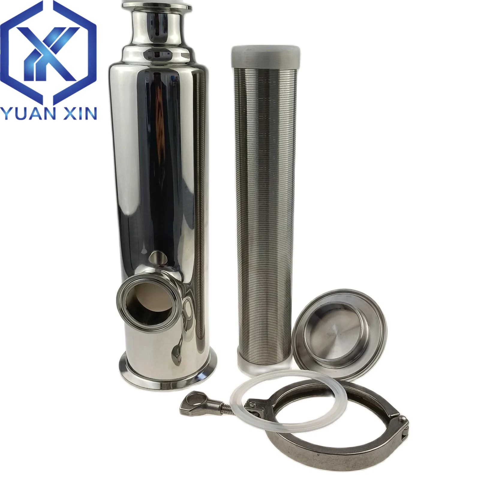 OD38mm (TC50.5mm) Triple Clamp L-Shaped Angle Filter Precision Filter Wedge-Shaped Wrap-around Filter SS304 Stainless Steel
OD38mm (TC50.5mm) Triple Clamp L-Shaped Angle Filter Precision Filter Wedge-Shaped Wrap-around Filter SS304 Stainless Steel