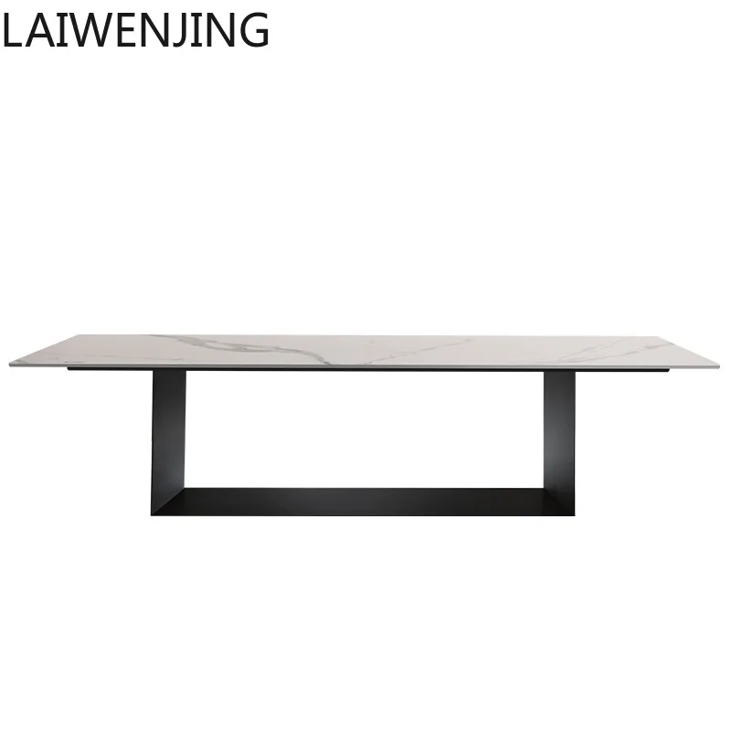 HLZ Modern Minimalist Rock Plate Dining Table Light Luxury Creative Large and Small Apartment Household High-End Rectangular 
HLZ Modern Minimalist Rock Plate Dining Table Light Luxury Creative Large and Small Apartment Household High-End Rectangular