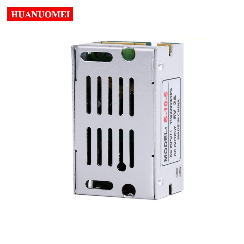 Switching Mode 5V 10W Power Supply 2A LED Driver Aluminum AC 110V 220V to DC5V Lighting Transformer for Strip String Module Ligh
Switching Mode 5V 10W Power Supply 2A LED Driver Aluminum AC 110V 220V to DC5V Lighting Transformer for Strip String Module Ligh