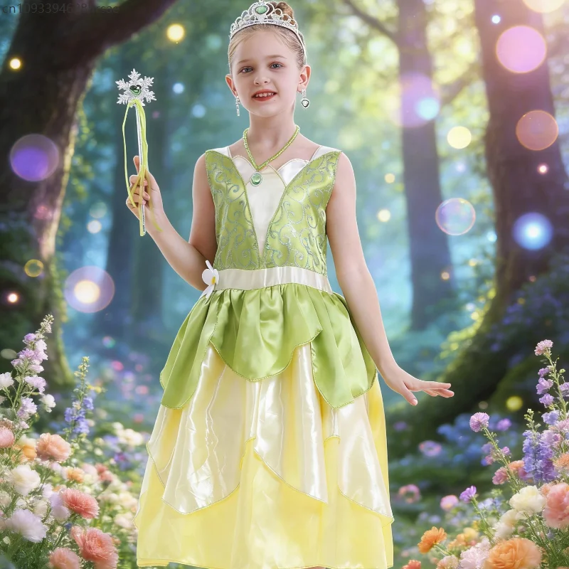 Mädchen Princess Green Dress Carnival Holiday Party Costume With Crown World Book Day School Stage Performance Outfit
Mädchen Princess Green Dress Carnival Holiday Party Costume With Crown World Book Day School Stage Performance Outfit