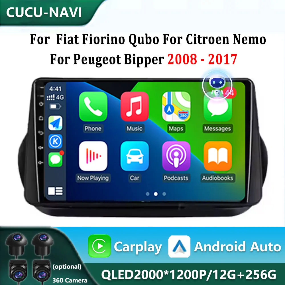 Android 14 For Fiat Fiorino Qubo For Citroen Nemo For Peugeot Bipper 2008 - 2017 Car Radio Stereo Multimedia Player Stereo
Android 14 For Fiat Fiorino Qubo For Citroen Nemo For Peugeot Bipper 2008 - 2017 Car Radio Stereo Multimedia Player Stereo