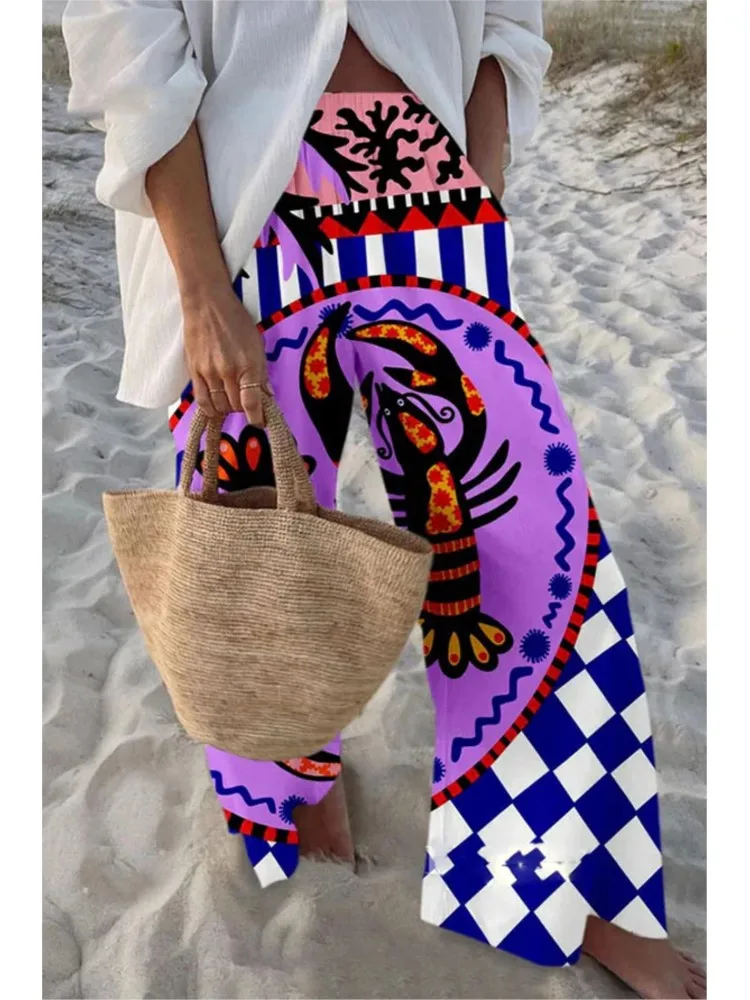 Lady Boho Loose Pants Fashion Holiday Beach Sports Womens Clothing Casual Pockets Wide Leg Pants For Women Spring Autumn Clothes
Lady Boho Loose Pants Fashion Holiday Beach Sports Womens Clothing Casual Pockets Wide Leg Pants For Women Spring Autumn Clothes