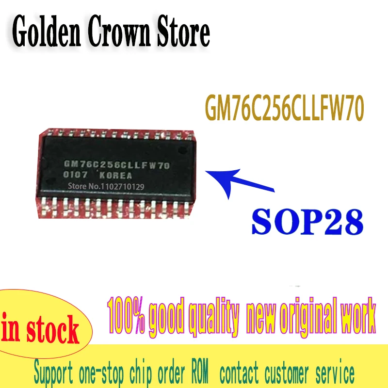 5 шт./партия GM76C256CLLFW-70 GM76C256CLLFW70 GM76C256CLL SOP-28 новая и оригинальная фотография
5 шт./партия GM76C256CLLFW-70 GM76C256CLLFW70 GM76C256CLL SOP-28 новая и оригинальная фотография