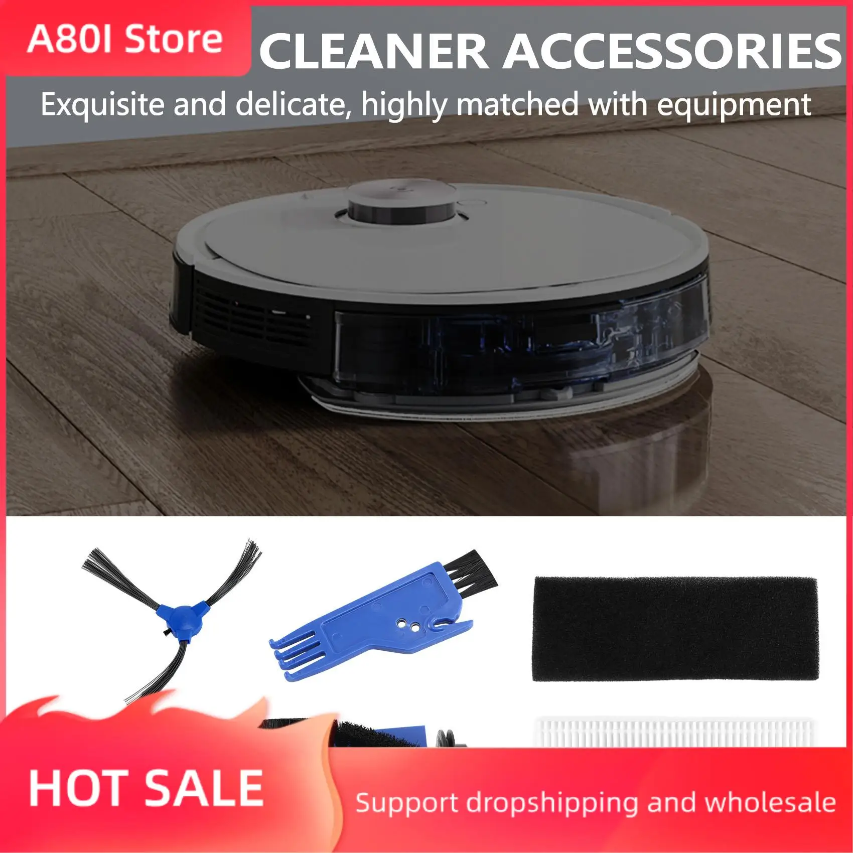 A80I Replacement Kits For Cecotec Conga 1090 Robotic Vacuum Cleaner Accessories Hepa Filter Side Brush Roller Brush
A80I Replacement Kits For Cecotec Conga 1090 Robotic Vacuum Cleaner Accessories Hepa Filter Side Brush Roller Brush