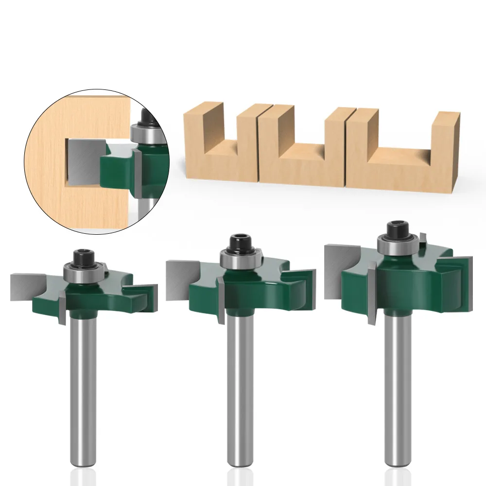 7 Bearing and 4 Blade Ball T-cutter Set Woodworking Tools Slotting Router Bit T-slotting Milling Cutter
7 Bearing and 4 Blade Ball T-cutter Set Woodworking Tools Slotting Router Bit T-slotting Milling Cutter