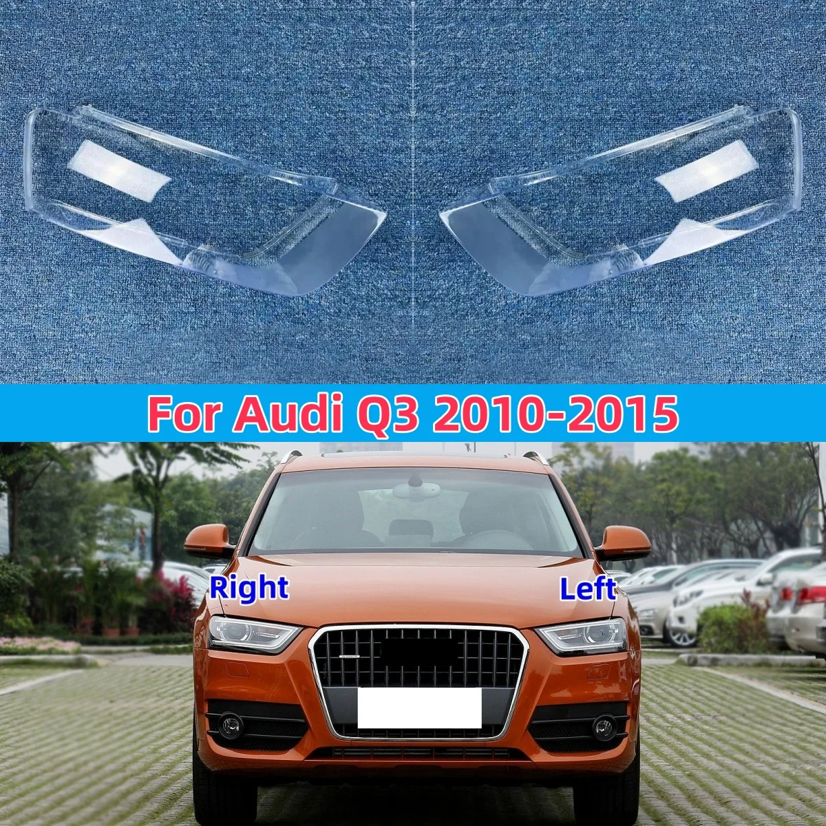 For Audi Q3 2010 2011 2012 2013 2014 2015 Front Headlight Shell Transparent Headlamp Cover Lamp Shade Plexiglass Replacement
For Audi Q3 2010 2011 2012 2013 2014 2015 Front Headlight Shell Transparent Headlamp Cover Lamp Shade Plexiglass Replacement