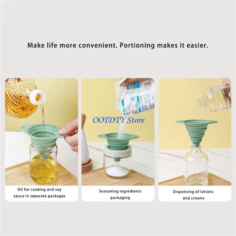 367A Mini Foldable Kitchens Funnel Nontoxic Heat Resistant Materials Space Efficient For Oil Sauce Travel Essential
367A Mini Foldable Kitchens Funnel Nontoxic Heat Resistant Materials Space Efficient For Oil Sauce Travel Essential