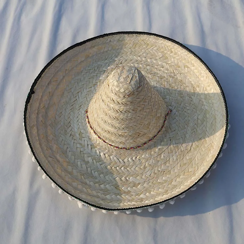 Wide Brim Mexican Party Hat Natural Straw Panama Bucket Mexican Straw Hats Stage Preformance Colorful Carnival Sombrero
Wide Brim Mexican Party Hat Natural Straw Panama Bucket Mexican Straw Hats Stage Preformance Colorful Carnival Sombrero