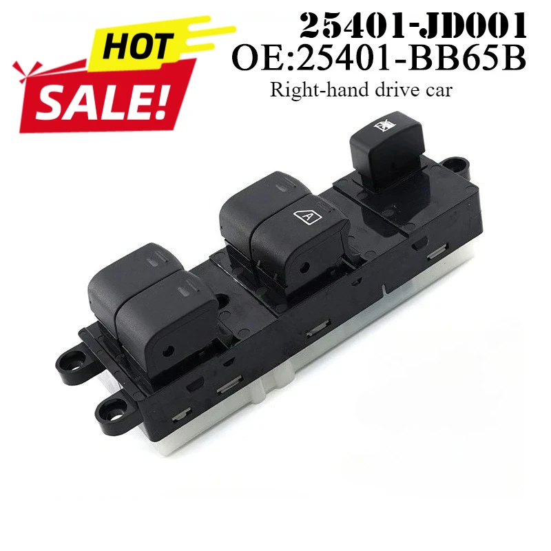 25401-BB65B Power Window Control Switch Button 25401BB65B For Nissan Qashqai J10 Navara D40 Pathfinder R51 25401-JD001
25401-BB65B Power Window Control Switch Button 25401BB65B For Nissan Qashqai J10 Navara D40 Pathfinder R51 25401-JD001