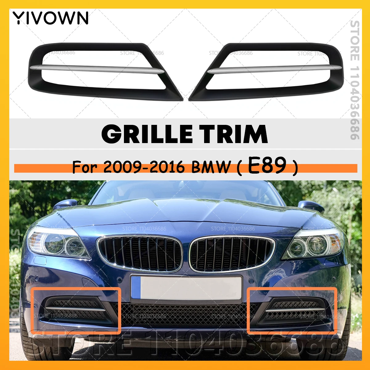For 2009-2016 E89 BMW Z4 28i 30i Front Bumper Lower Grille Trim Cover 51117203793 51117203794 51117203795 51117203796
For 2009-2016 E89 BMW Z4 28i 30i Front Bumper Lower Grille Trim Cover 51117203793 51117203794 51117203795 51117203796