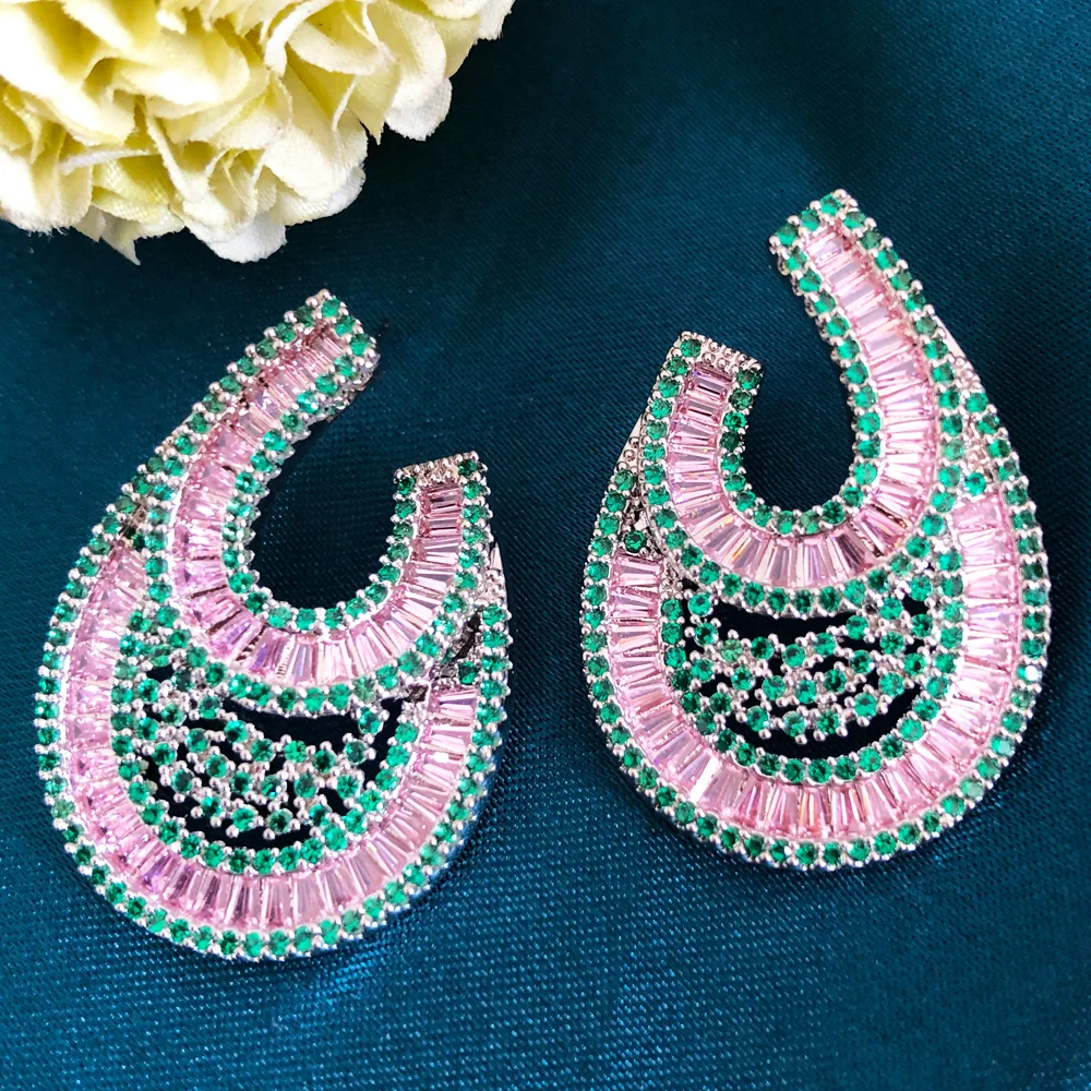 Missvikki Luxury Leaf Shiny Earrings Trendy Cubic Zircon Indian gold earrings for women Wedding Engagement Party JEWELRY GIFT
Missvikki Luxury Leaf Shiny Earrings Trendy Cubic Zircon Indian gold earrings for women Wedding Engagement Party JEWELRY GIFT