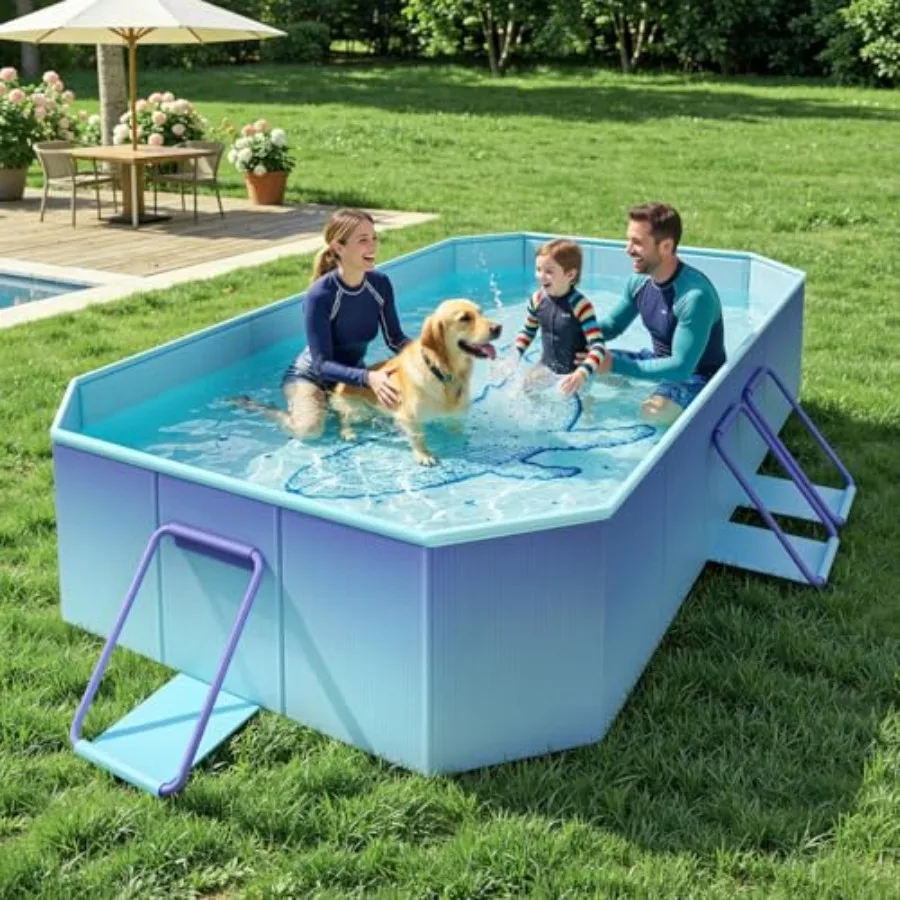 Foldable Pool Non-Inflatable Swimming Pool with Rigid Puncture-Proof Hard Composite Board Kiddie Pool Outdoor Pool Adults and P
Foldable Pool Non-Inflatable Swimming Pool with Rigid Puncture-Proof Hard Composite Board Kiddie Pool Outdoor Pool Adults and P