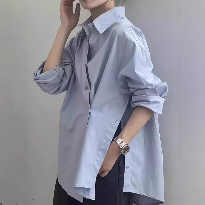 Fashion Long Sleeve Irregular Blouses Shirt Women Loose Casual Button Blouse Elegant Office Women Ladies Work Wear Shirts Y2k
Fashion Long Sleeve Irregular Blouses Shirt Women Loose Casual Button Blouse Elegant Office Women Ladies Work Wear Shirts Y2k