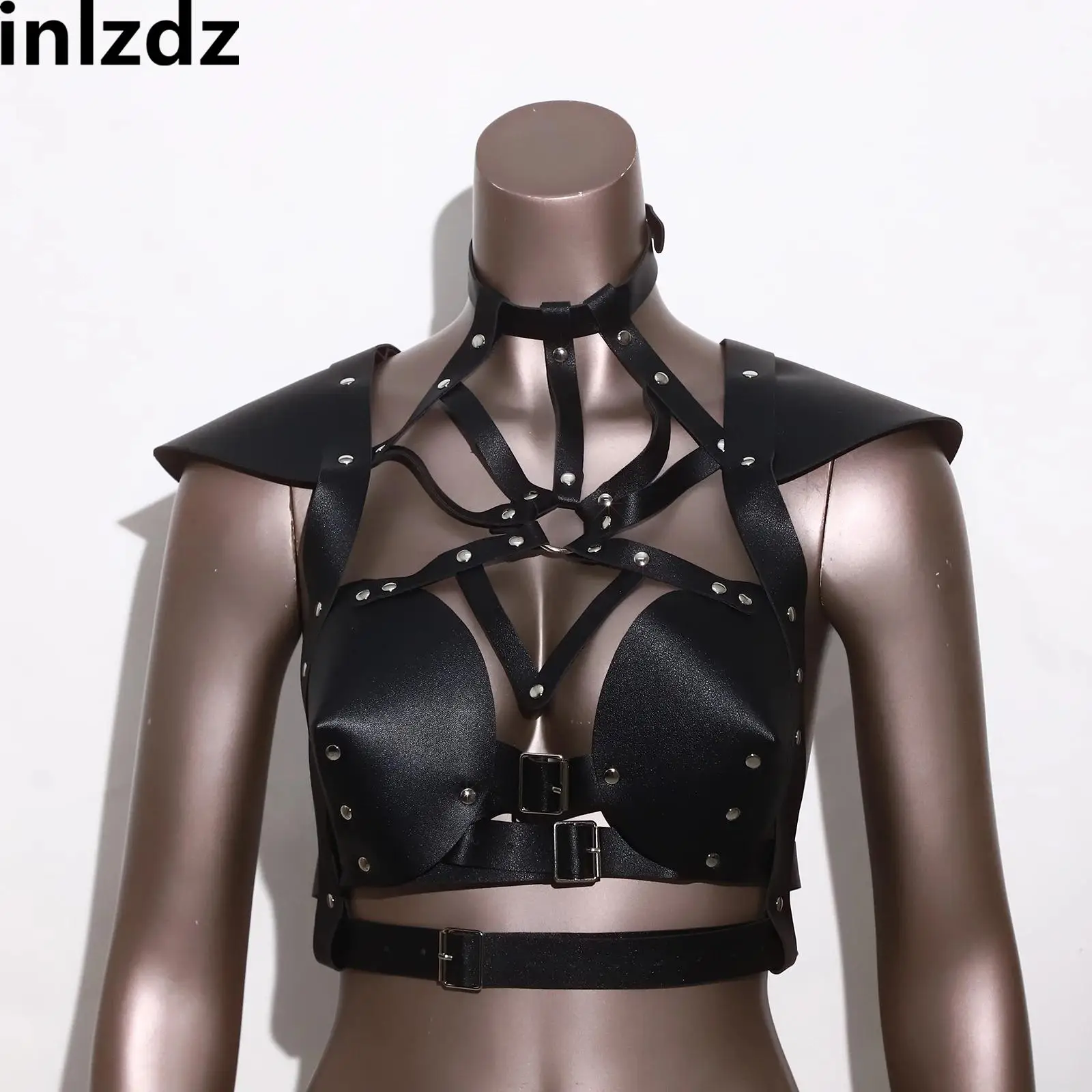 Women Iridescent Metallic Chest Harness Fly Sleeve Hollow Out Adjustable Strap Gothic Body Belt Corset Stage Clubwear
Women Iridescent Metallic Chest Harness Fly Sleeve Hollow Out Adjustable Strap Gothic Body Belt Corset Stage Clubwear