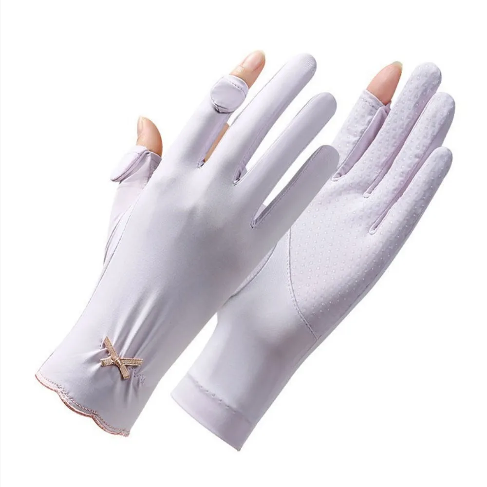 Sun Protection Women Sunscreen Gloves Thin Anti-UV Ice Silk Riding Gloves Non Slip Breathable Summer Driving Mittens Summer
Sun Protection Women Sunscreen Gloves Thin Anti-UV Ice Silk Riding Gloves Non Slip Breathable Summer Driving Mittens Summer