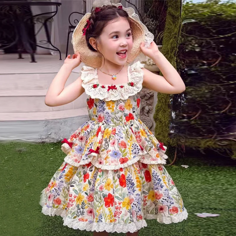 2026 New Baby Girls Summer Dresses Princess Sweet Floral Gown Summer Children Vacation Casual Vestidos Kids Sleeveless Clothing
2026 New Baby Girls Summer Dresses Princess Sweet Floral Gown Summer Children Vacation Casual Vestidos Kids Sleeveless Clothing