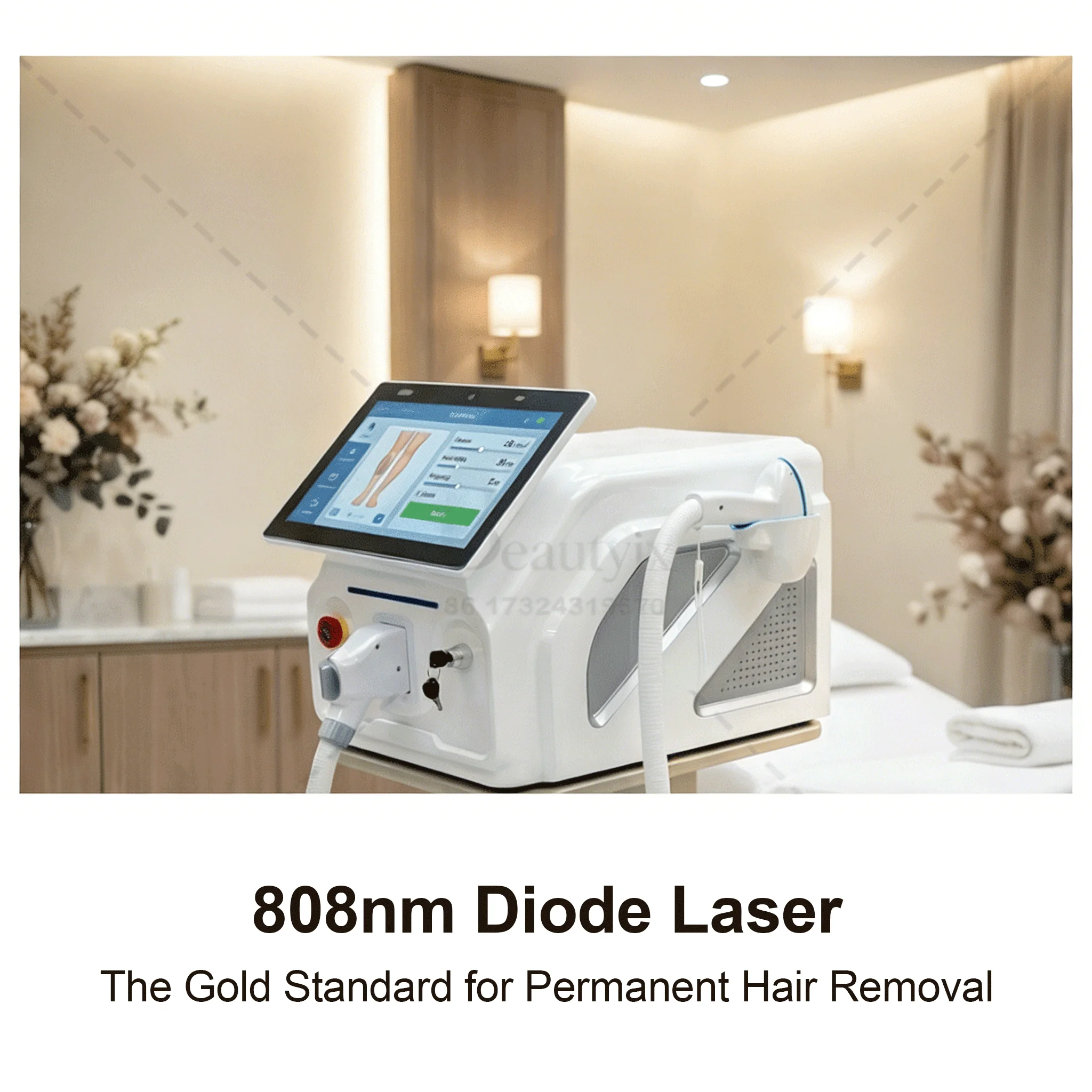 4000W 4-Wavelength 755/808/940/1064nm Titanium Platinum Diode Laser Painless Long-Lasting Hair Removal Salon Equipment
4000W 4-Wavelength 755/808/940/1064nm Titanium Platinum Diode Laser Painless Long-Lasting Hair Removal Salon Equipment