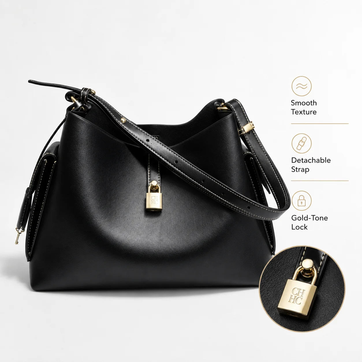 2026 Luxury Lock Decor Hobo Shoulder Bag Women Large Capacity Casual Handbag with Adjustable Strap for Work Daily Use
2026 Luxury Lock Decor Hobo Shoulder Bag Women Large Capacity Casual Handbag with Adjustable Strap for Work Daily Use