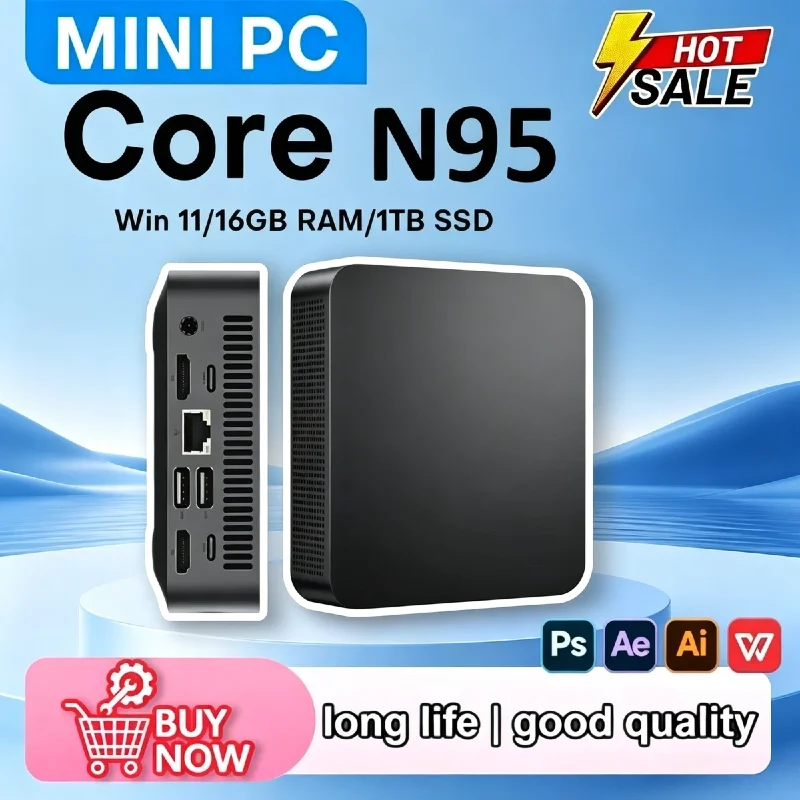 Genuine Win11 Pro Mini Desktop PC Intel Core i9-N95 2TB High Capacity SSD WiFi6 BT5.2 Portable Daily Home Computer
Genuine Win11 Pro Mini Desktop PC Intel Core i9-N95 2TB High Capacity SSD WiFi6 BT5.2 Portable Daily Home Computer